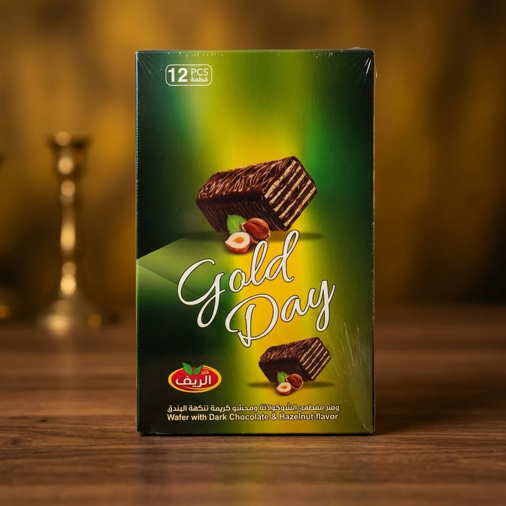 Al-Reef Gold Day Waffeln mit Cremefüllung Verpackung