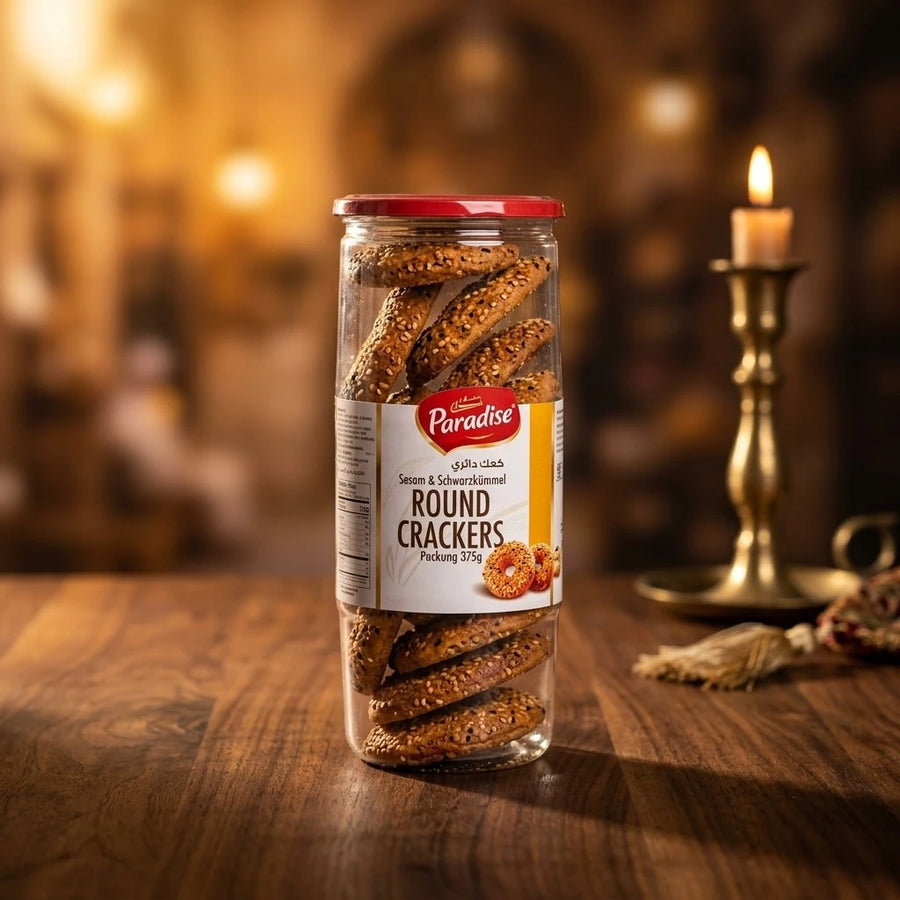 Paradise Round Crackers Sesam & Schwarzkümmel 375g