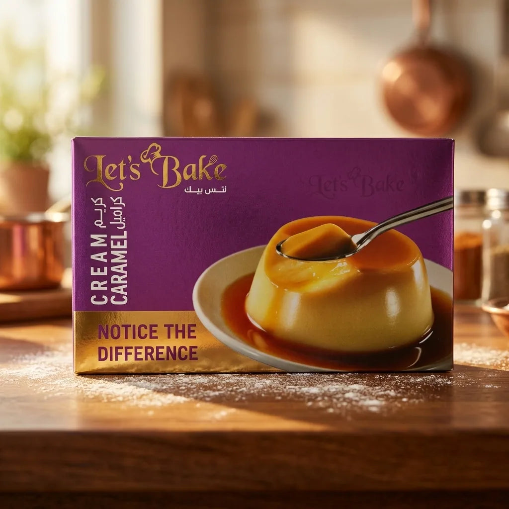 Let's Bake Cream Caramel zubereitetes Dessert