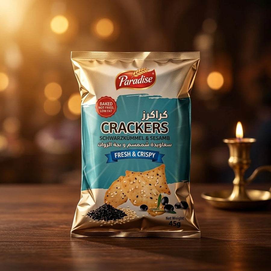 Paradise Crackers Schwarzkümmel & Sesam