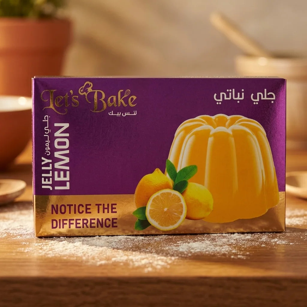 Let's Bake Götterspeise Wackelpudding Zitrone groß