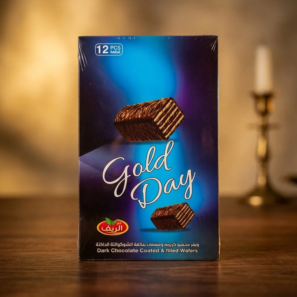 Al-Reef Gold Day Waffeln mit Cremefüllung Detailansicht