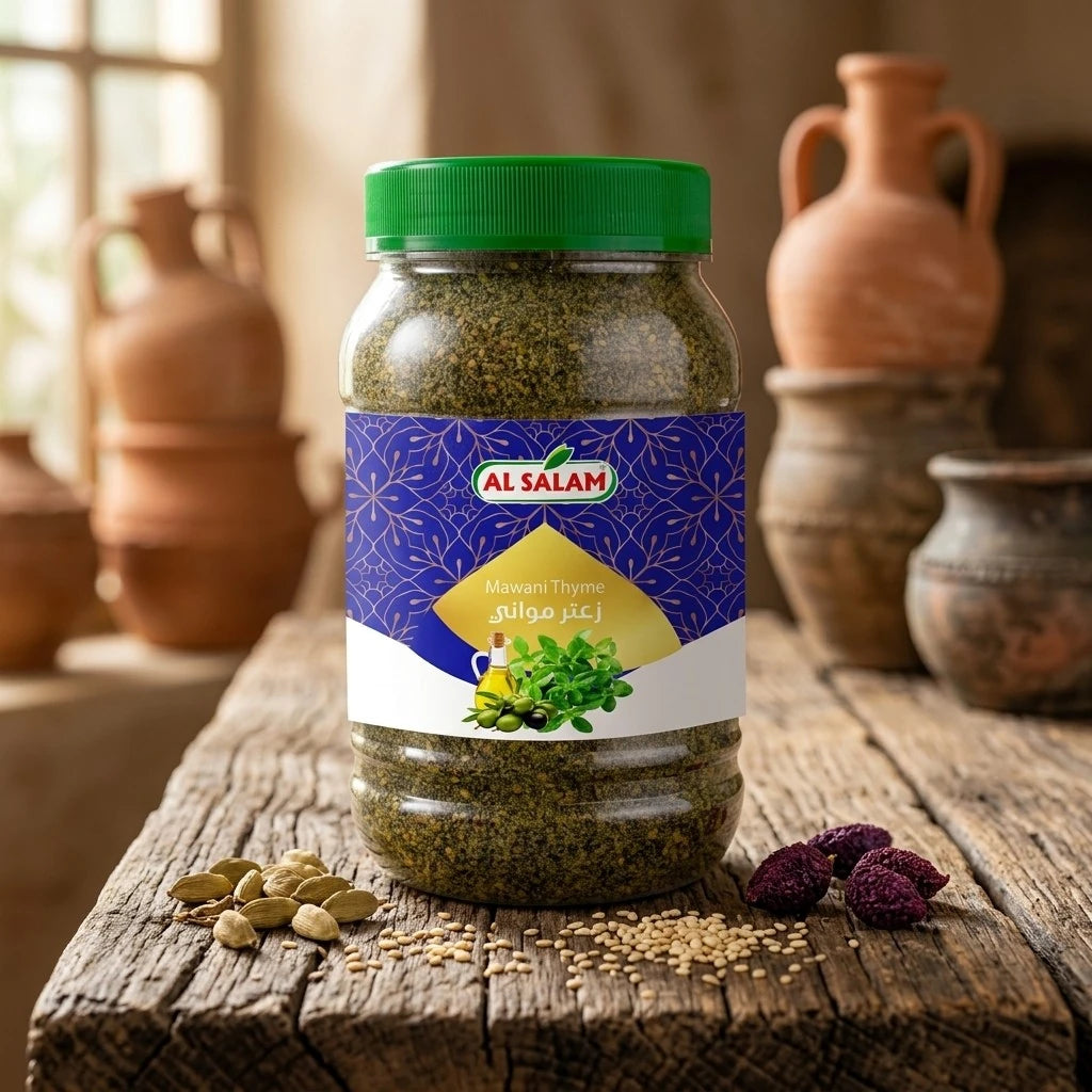 Al Salam Za'atar Thymian Gewürzmischung Seitenansicht