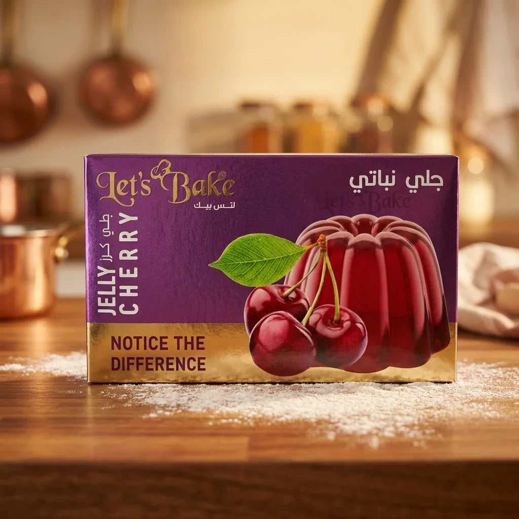 Let's Bake Götterspeise Wackelpudding Kirsche groß