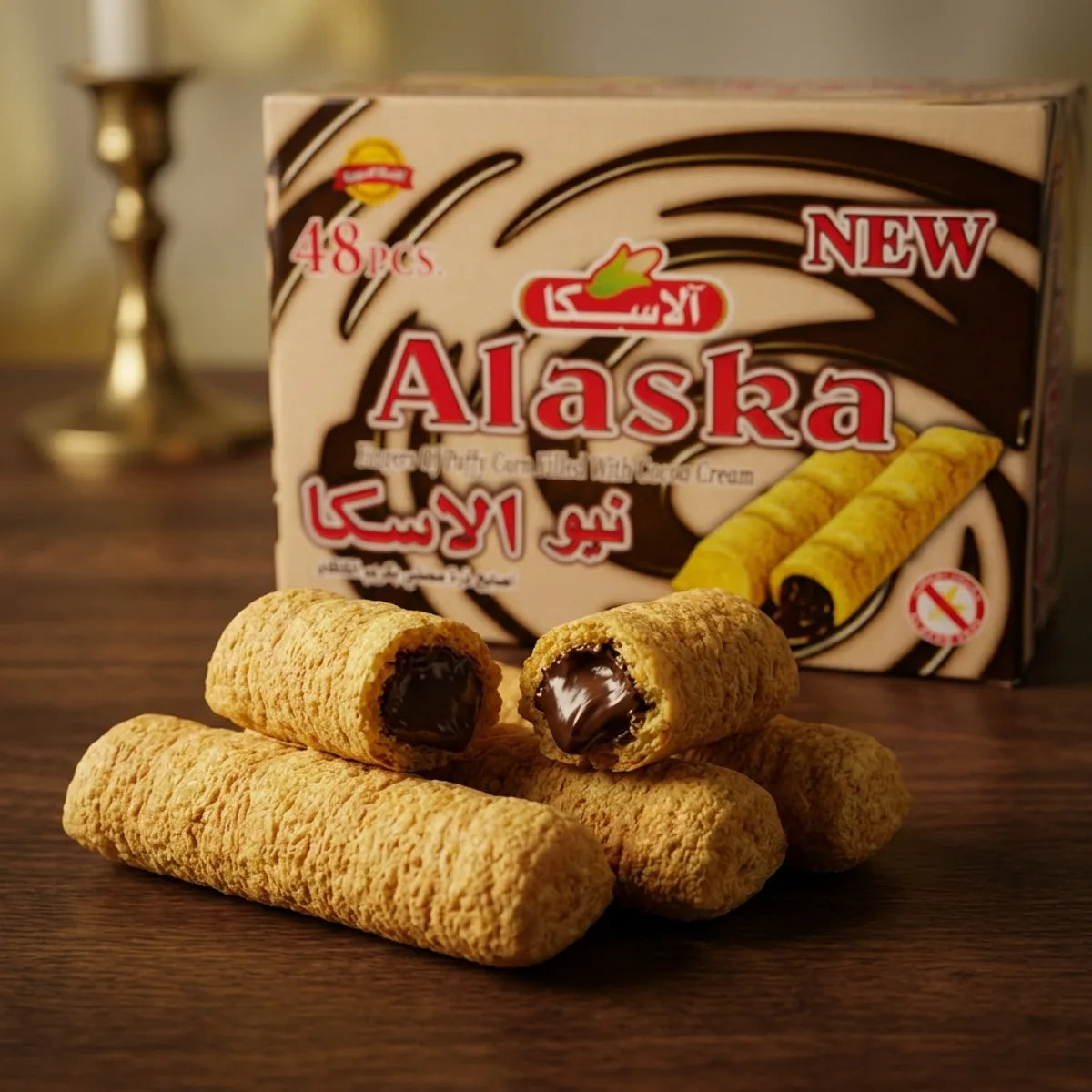 New Alaska Puffy Corn Fingers - Cocoa Cream