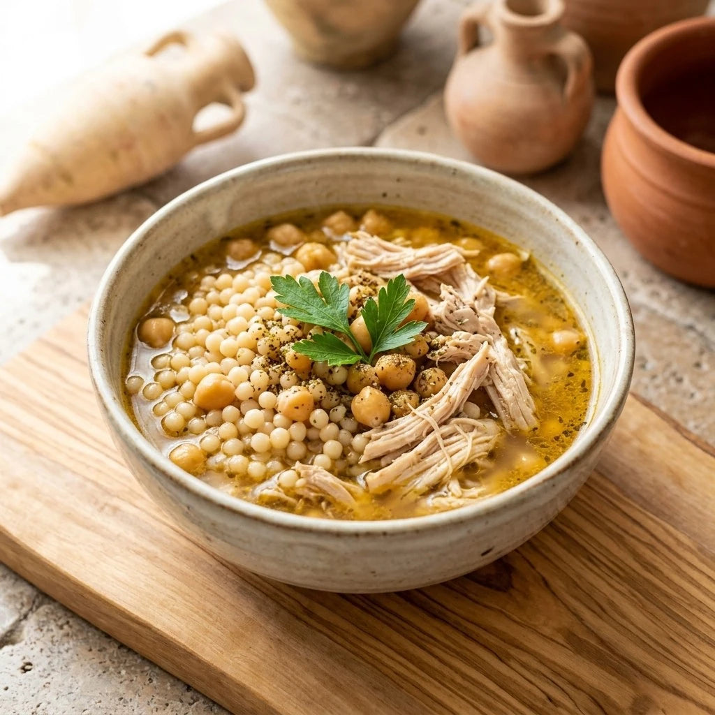 Al Salam Maftool handgerollte Couscous-Kügelchen Detail