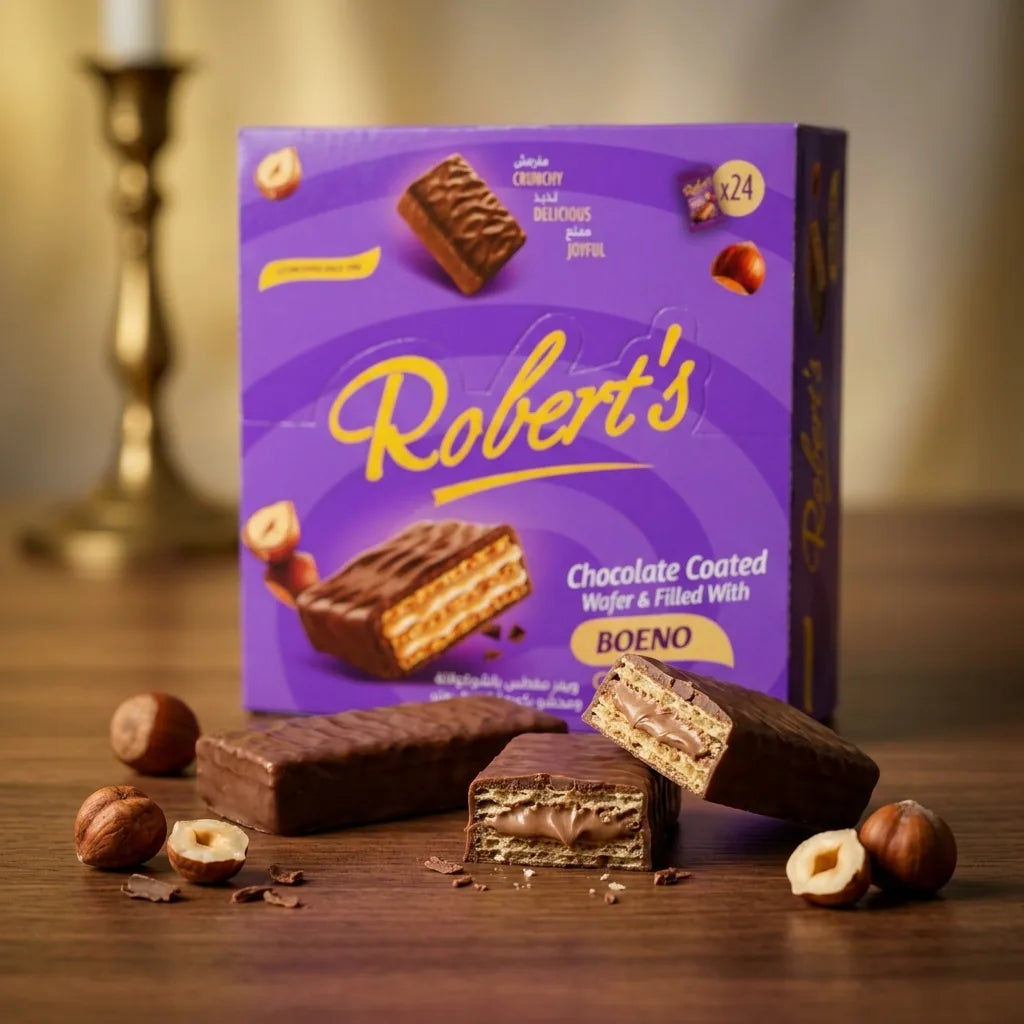 Robert's Schokoladen-Waffel Nahaufnahme