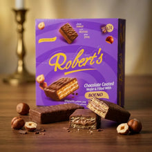 Robert's Schokoladen-Waffel Nahaufnahme