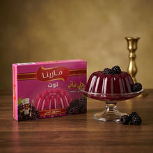 Brombeer-Wackelpudding im Schälchen