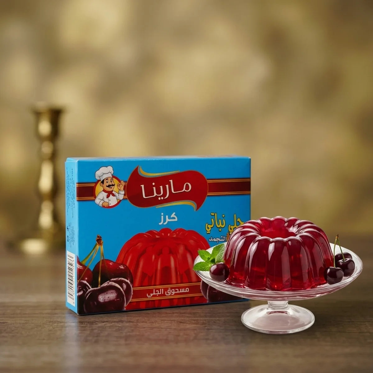 Kirsch-Wackelpudding im Schälchen