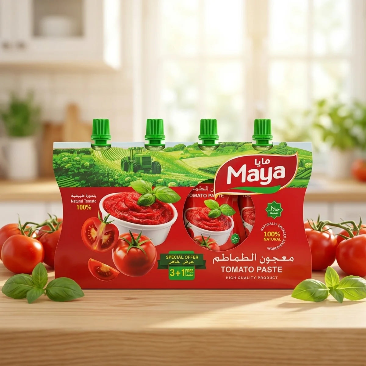 Maya Tomatenmark in der Küche
